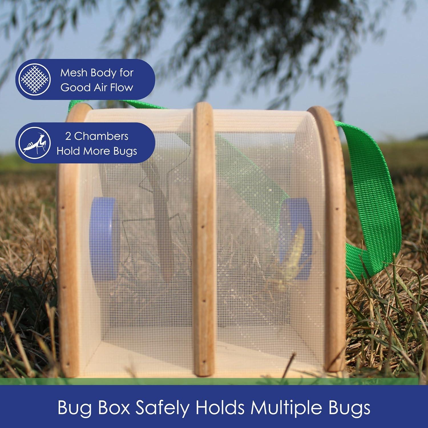 Caja de Insectos de Madera Backyard Essentials 2 Cámaras