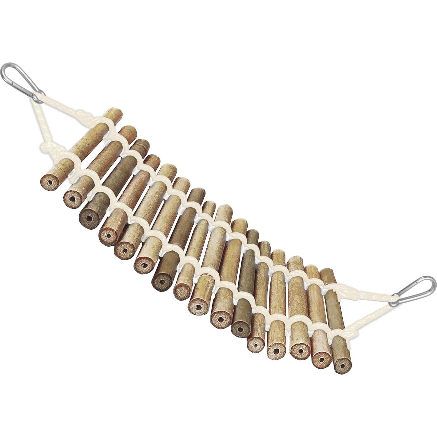 Puente de Escalada de Bambú SunGrow 46x10.5 cm para Geckos