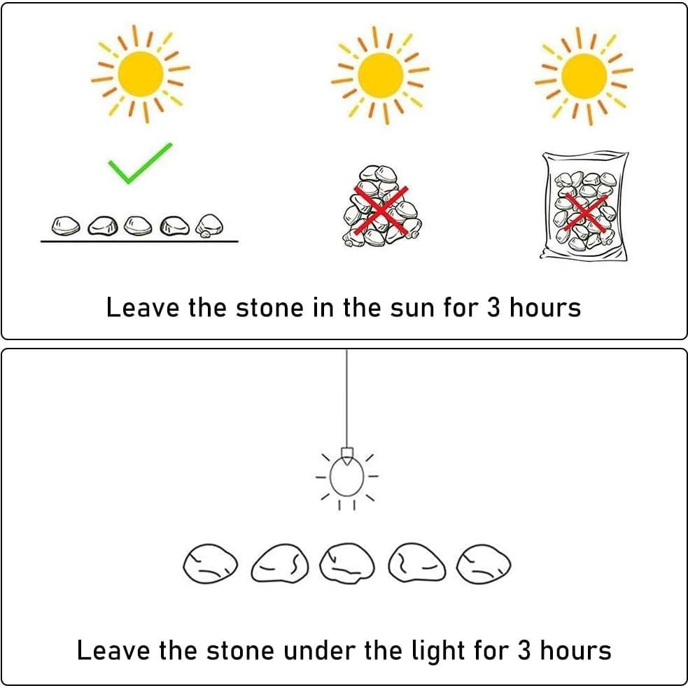 500 Piedras Brillantes Luminosas ZRAIUPUSA para Jardín y Acuario