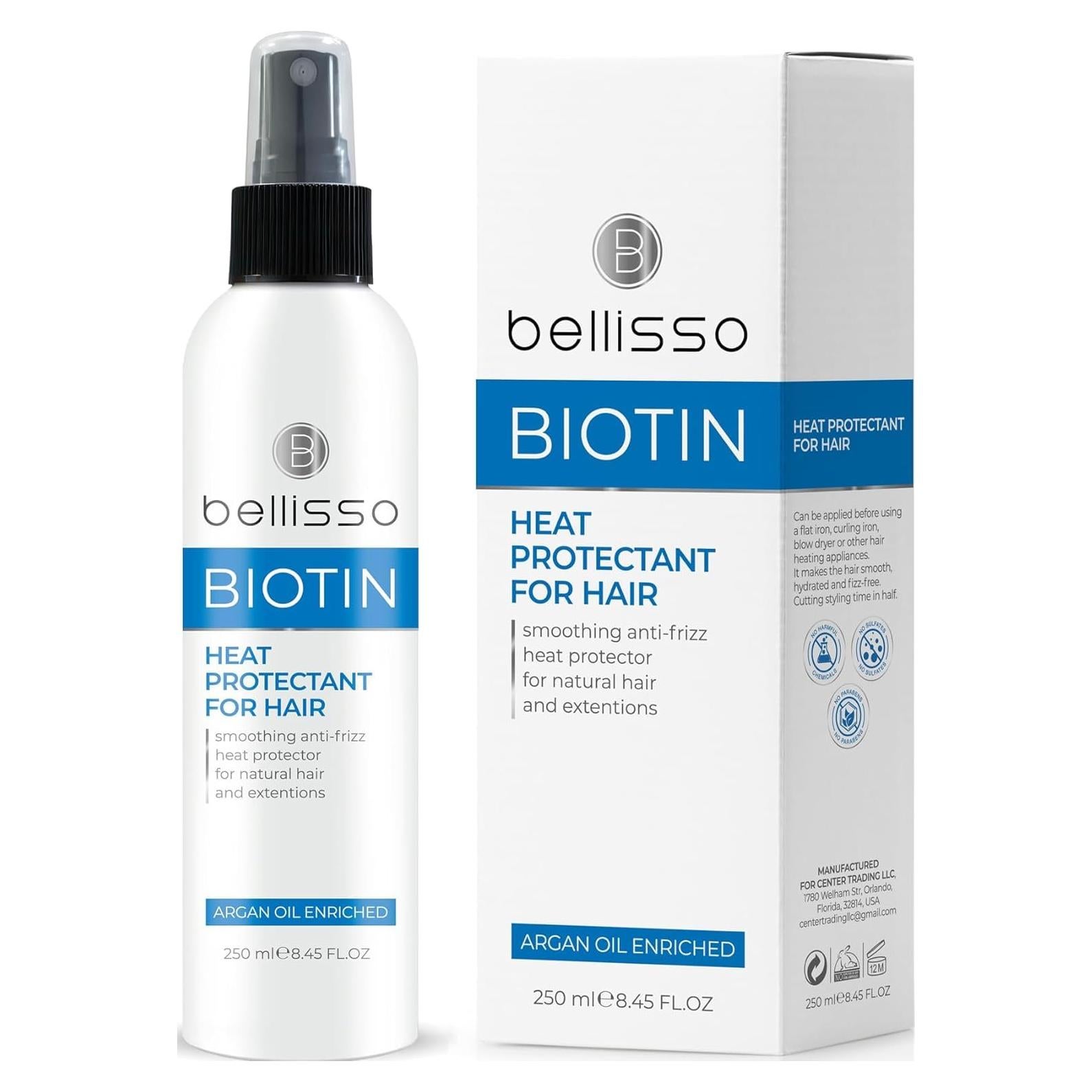 Spray Protector Térmico Bellisso con Biotina y Argán 308g