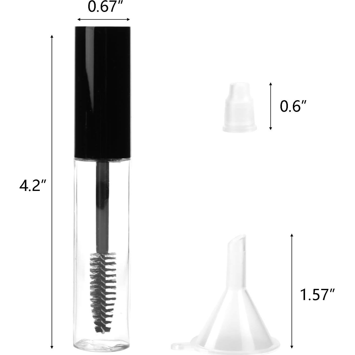 Tubo de Máscara Vacío Hedume 32 Piezas 10ml con Varita