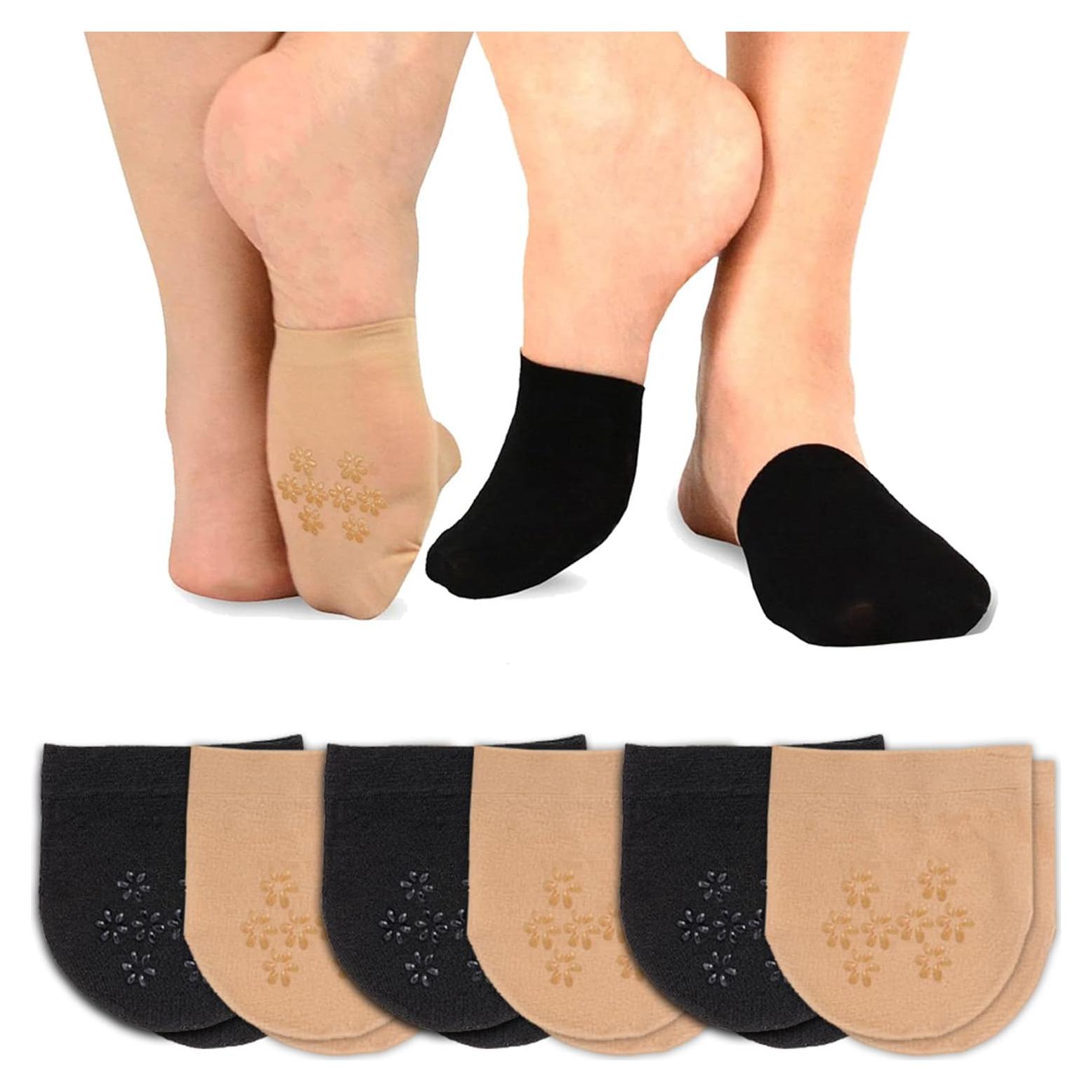 Calcetines invisibles antideslizantes para mujeres - 6 pares