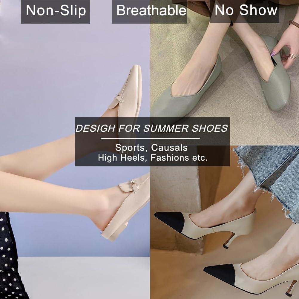 Calcetines invisibles antideslizantes para mujeres - 6 pares