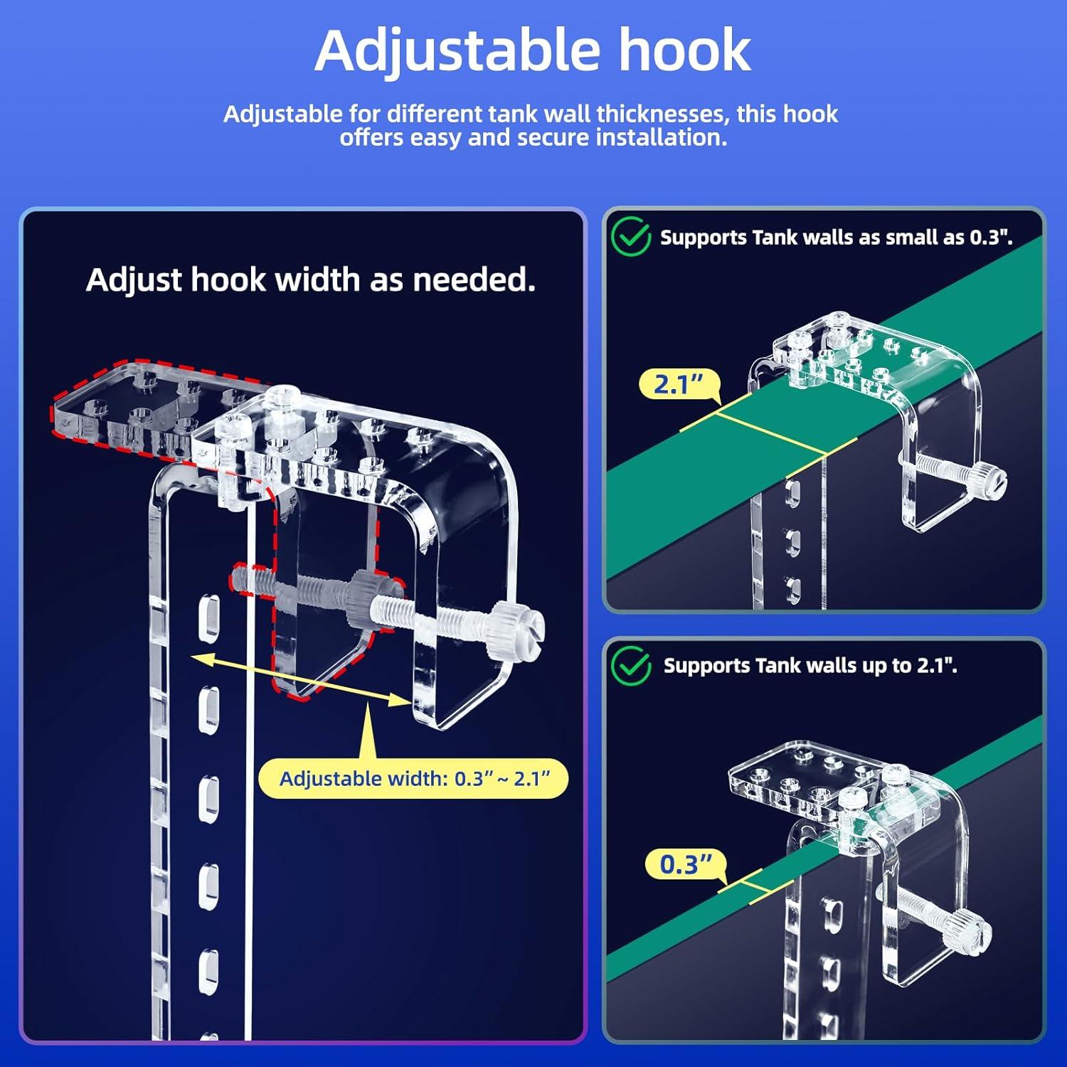 Muelle Colgante para Tortugas Bluecoco 27.94x14.73 cm Transparente