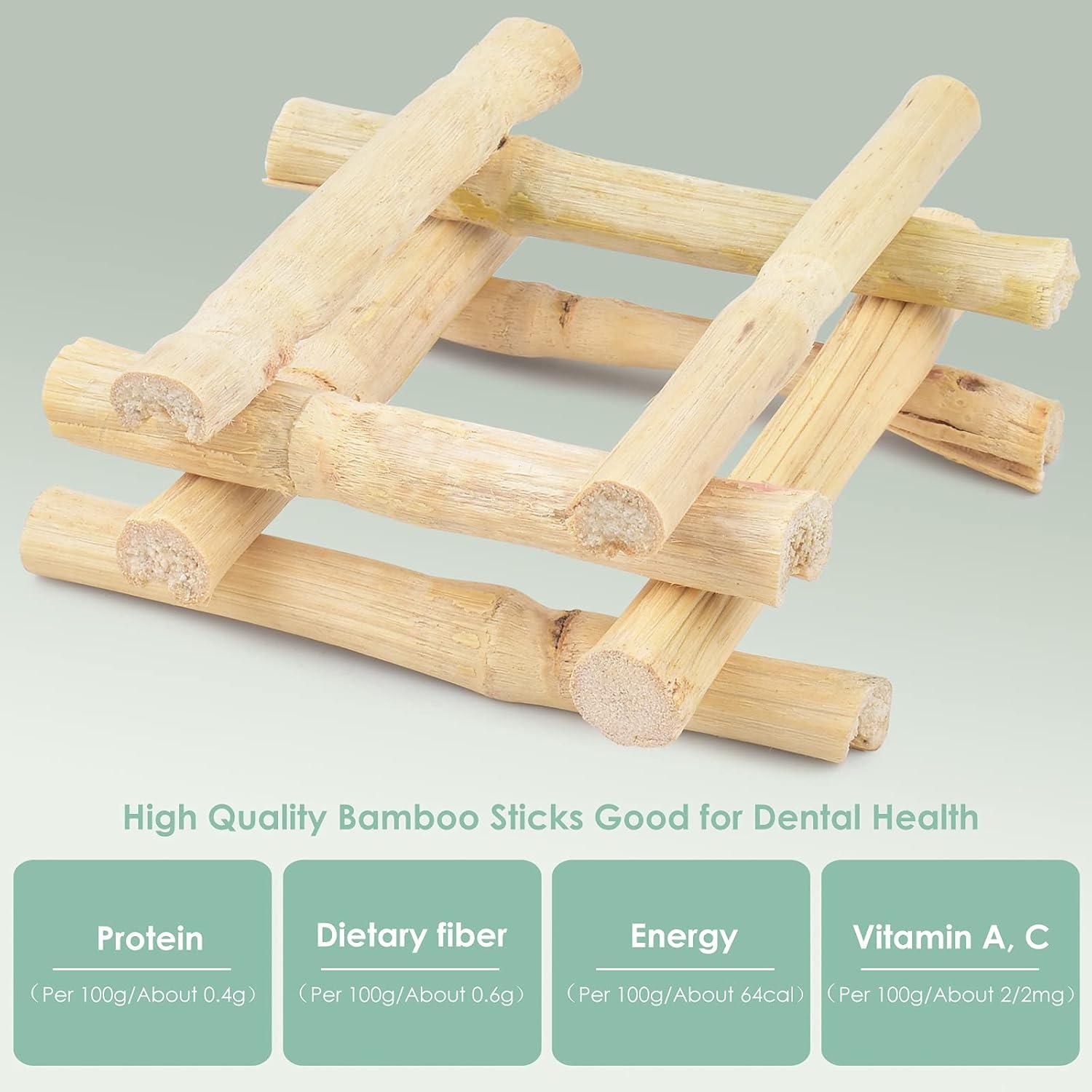 Palitos de Bambú Dulce Bissap 250g para Conejos y Roedores