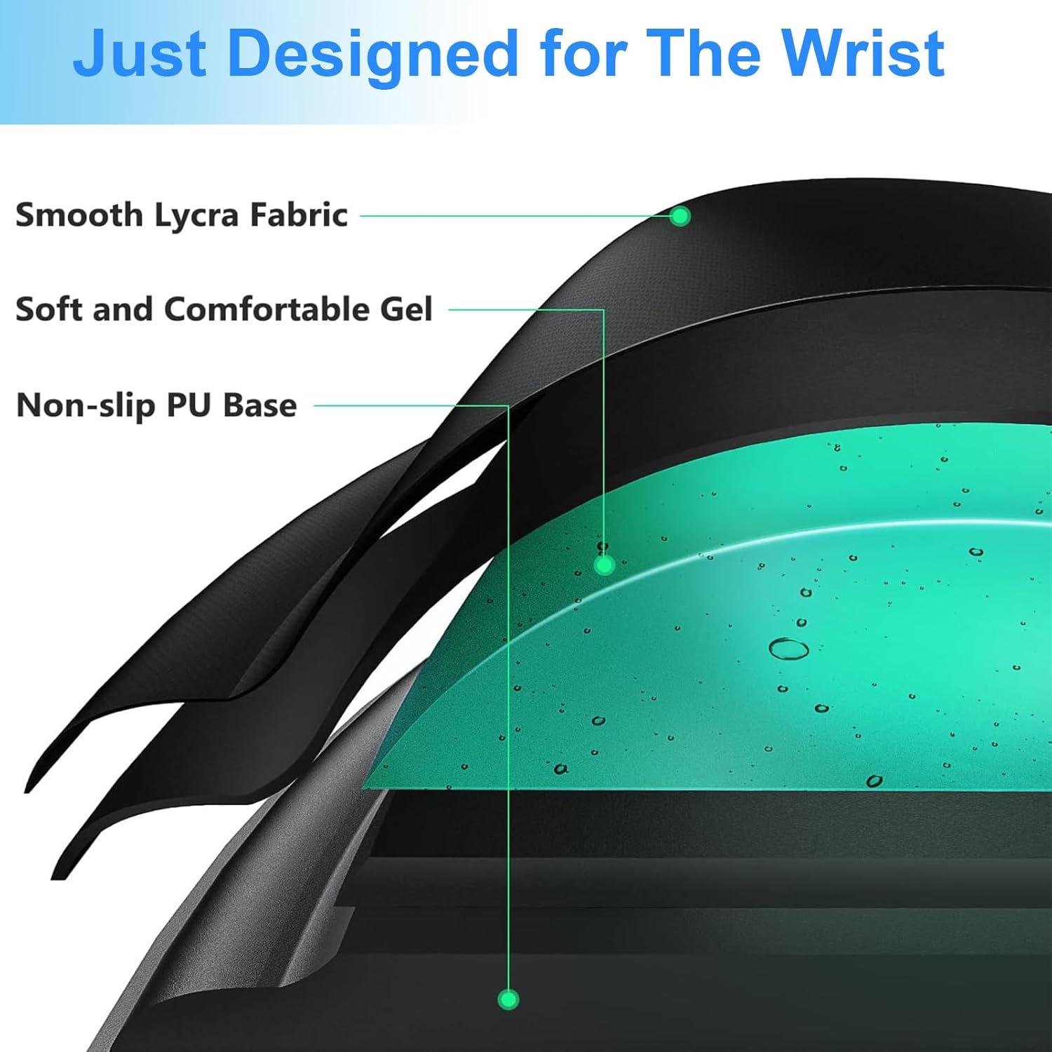 Alfombrilla de Ratón Ergonómica Knocent con Soporte de Gel Negro