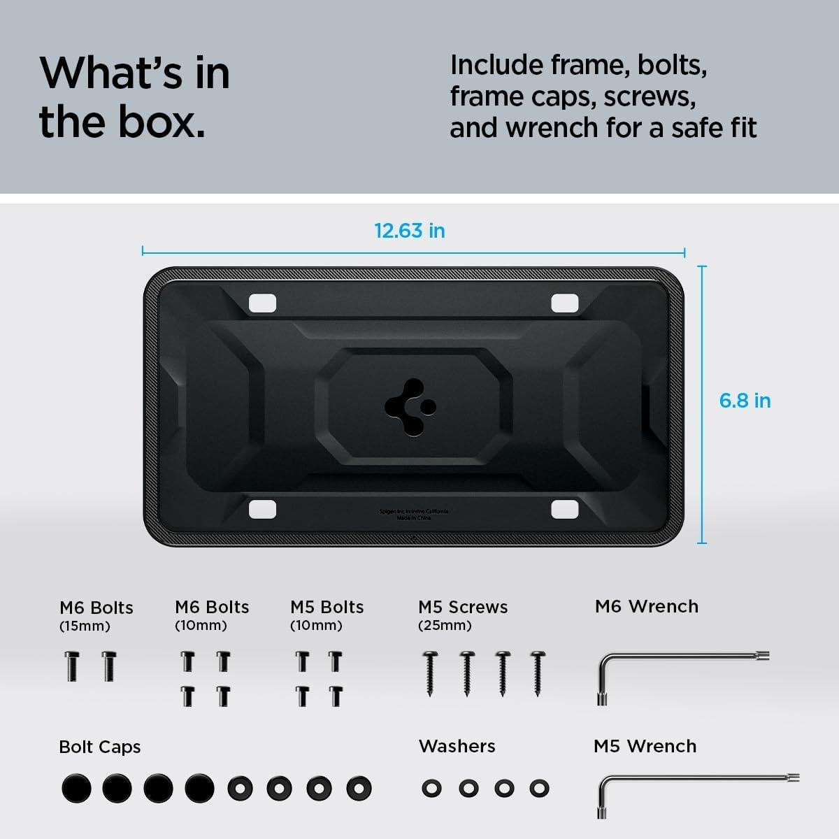 Soporte de Placa de Licencia Spigen para Tesla Model Y y 3 - Negro