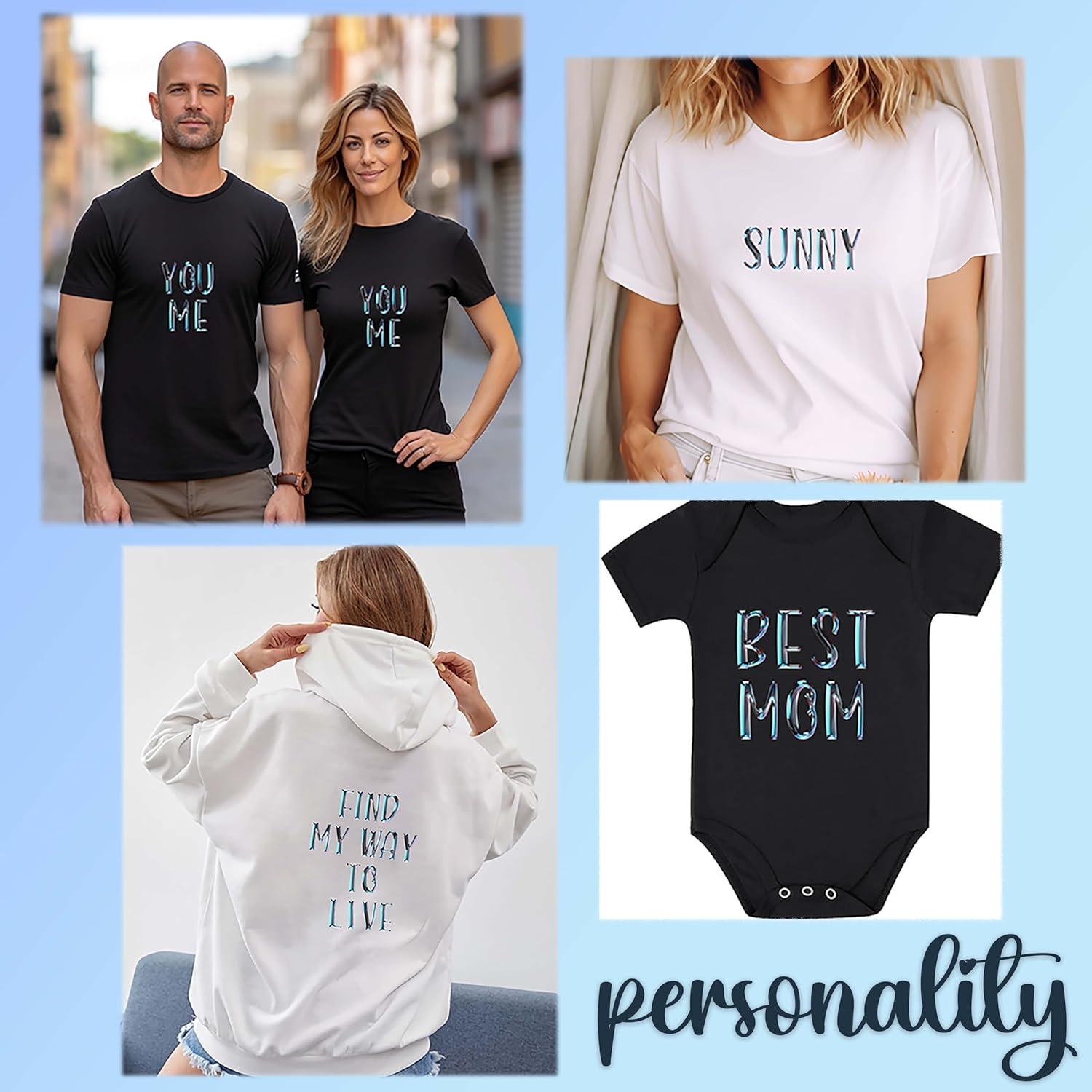 5 Hojas Letras y Números Transferencia Calor Dolmifapro 4.06 cm