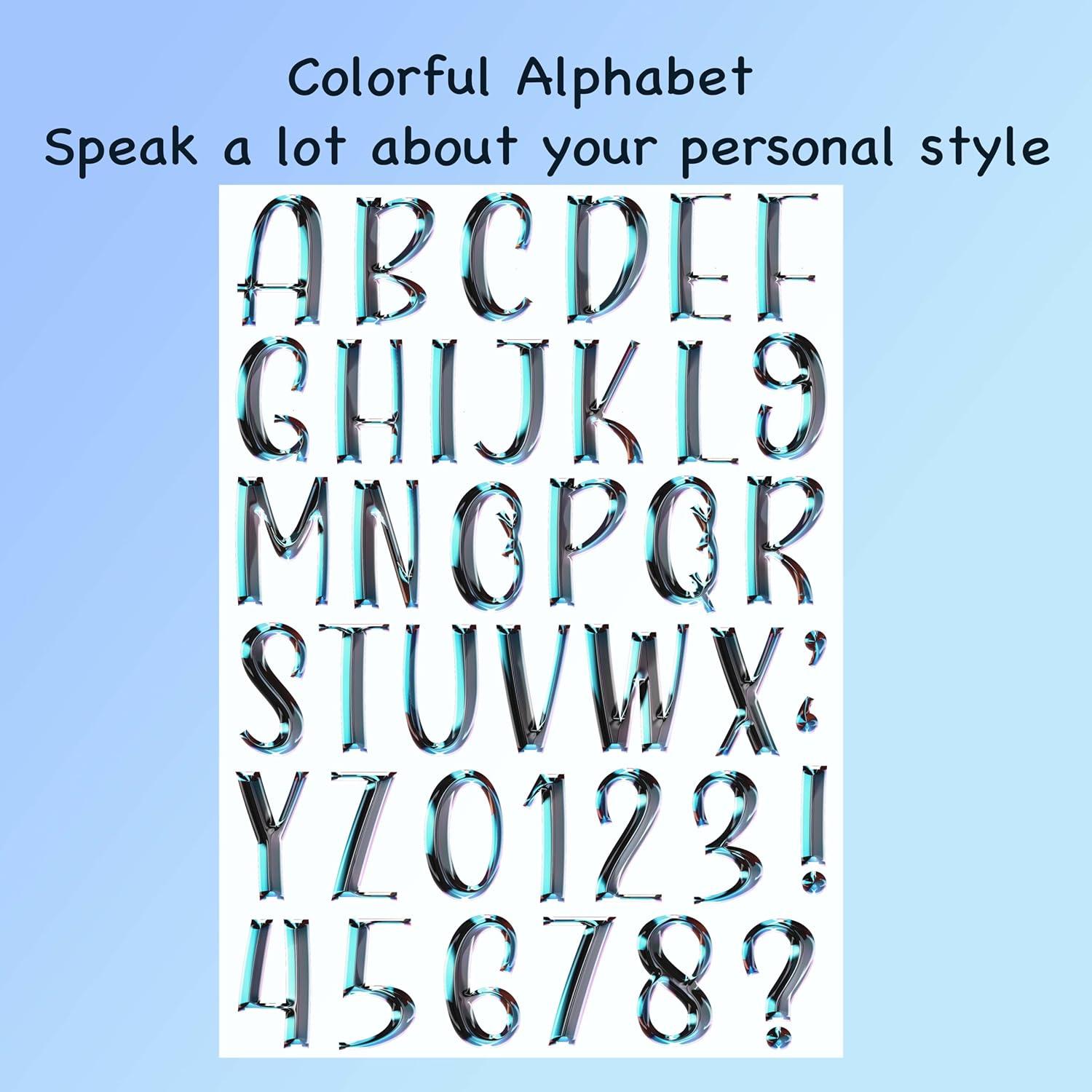 5 Hojas Letras y Números Transferencia Calor Dolmifapro 4.06 cm