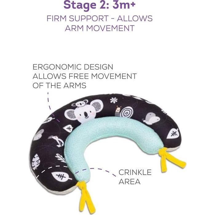 Cojín 2-en-1 Taf Toys para Bebés 0-6M - Panda Crinkle