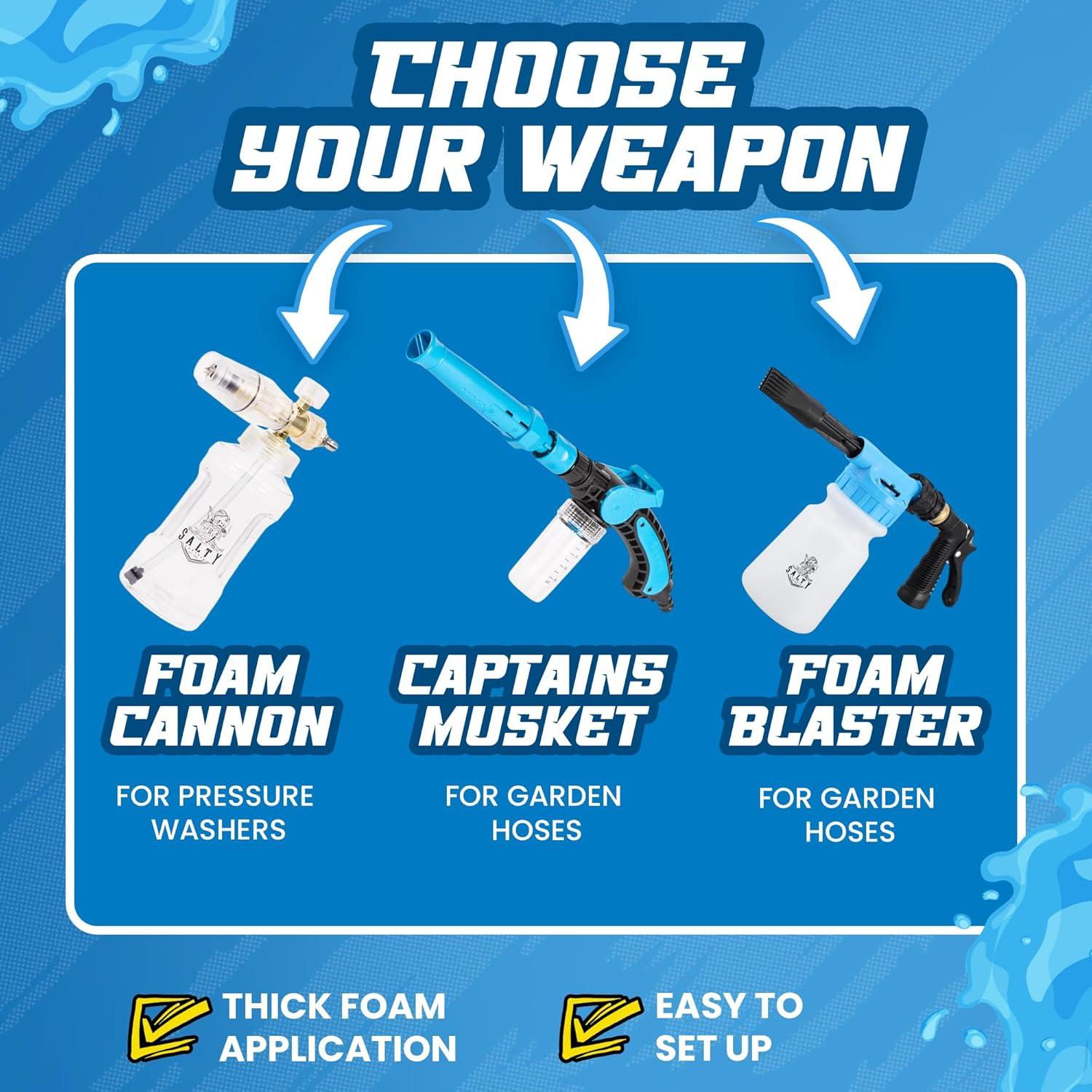 Kit de Limpieza de Autos Salty Captain 15 Piezas - Cubo 15L