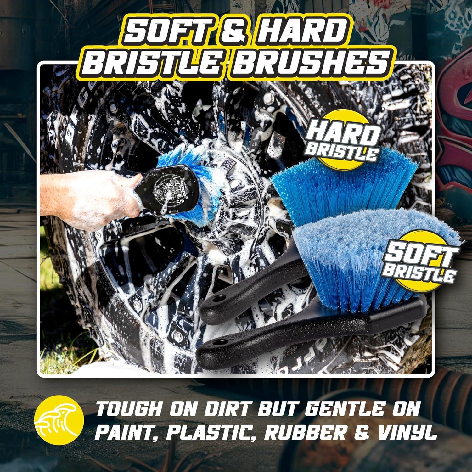 Kit de Limpieza de Autos Salty Captain 15 Piezas - Cubo 15L