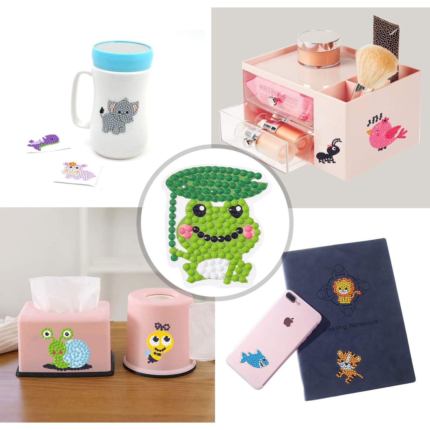 Kit de Pegatinas de Diamantes Sinceroduct 18 Pcs Animales