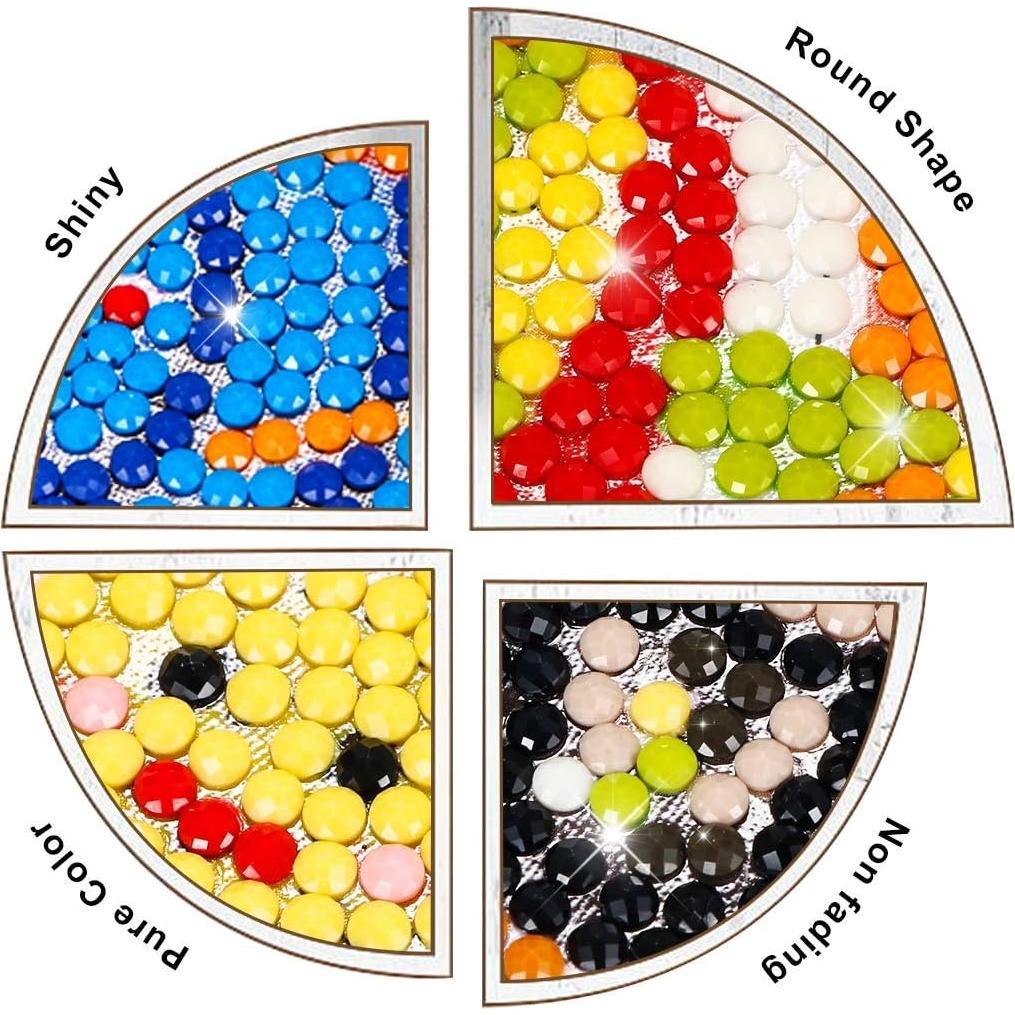 Kit de Pegatinas de Diamantes Sinceroduct 18 Pcs Animales