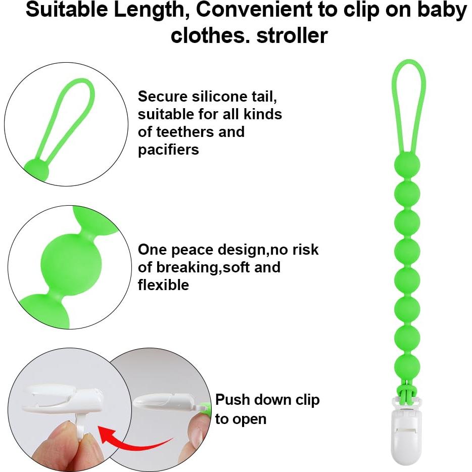 Mordedor de Silicona Alimentaria AmazingM Aguacate con Clip