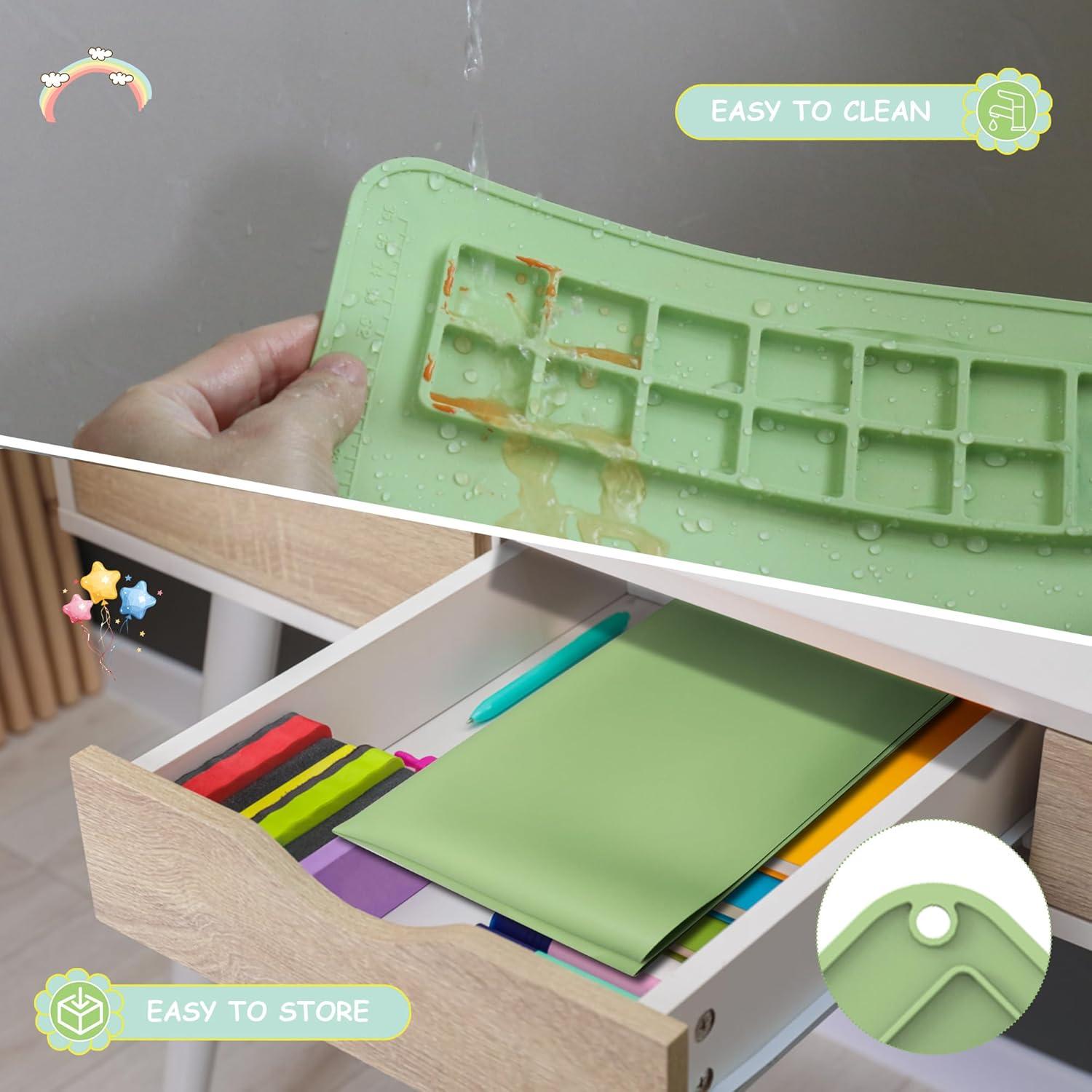 Almohadilla de Pintura de Silicona IYYI 50.8x40.6 cm Verde Manzana