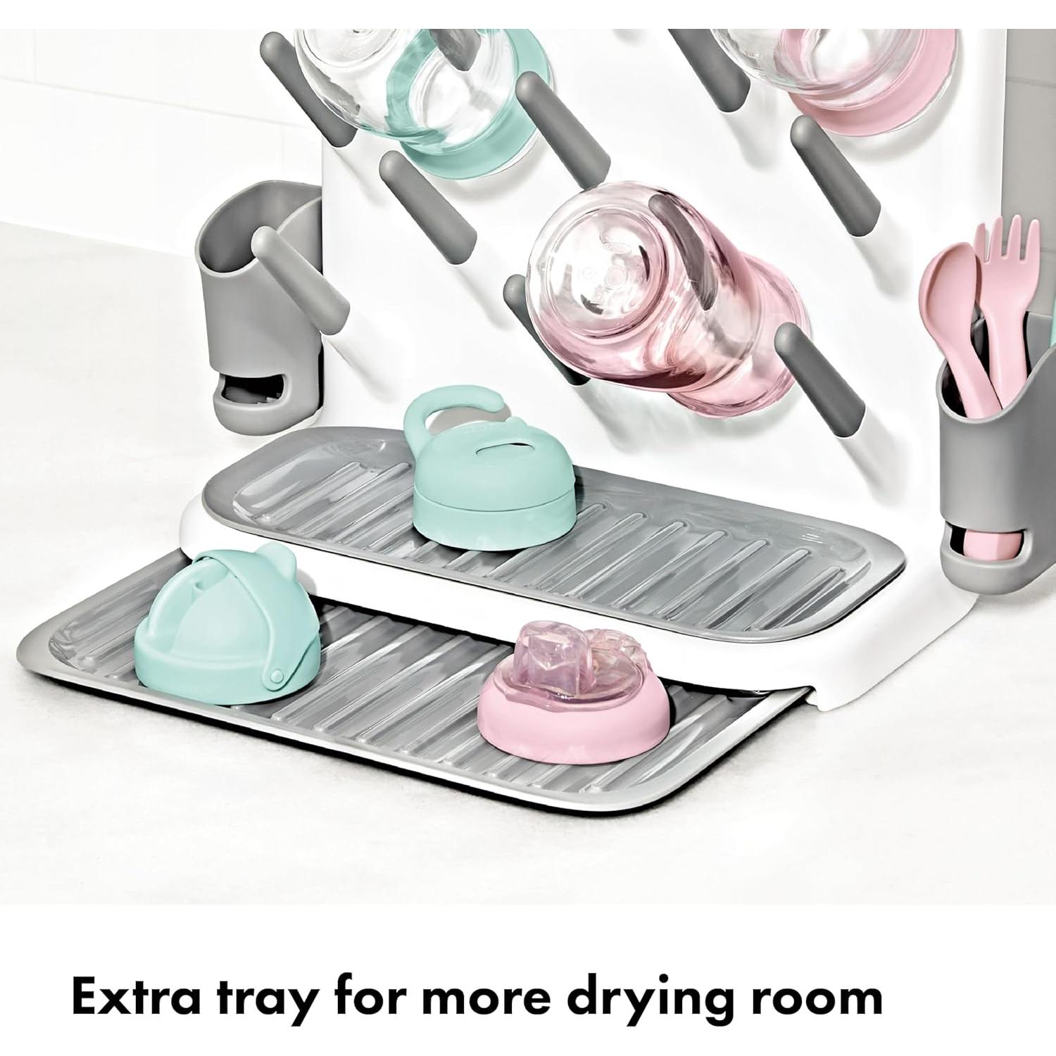 Estante de Secado Expandible OXO Tot para Biberones - Gris