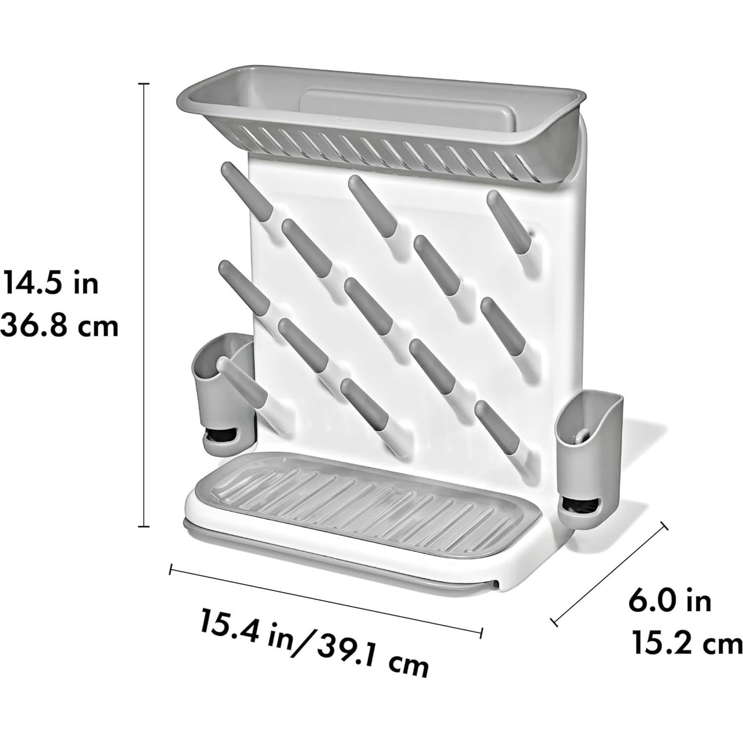 Estante de Secado Expandible OXO Tot para Biberones - Gris