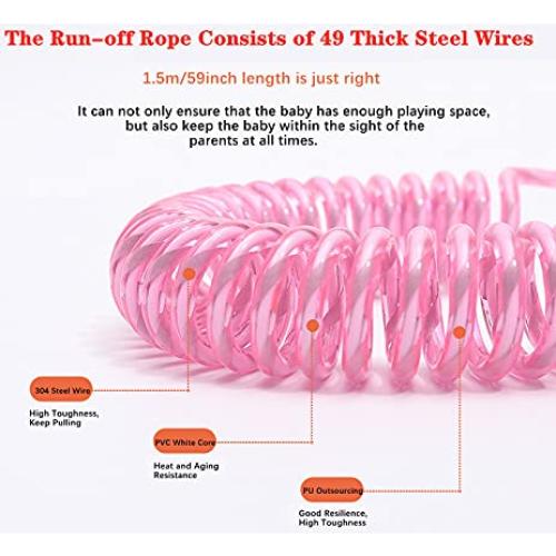 Correa de Seguridad para Niños CZSYZCZS Rosa Ajustable