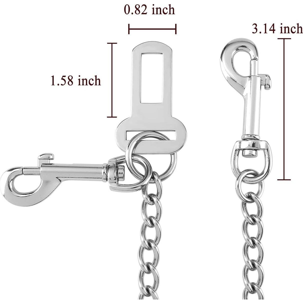 Correa de Seguridad para Perros Mogoko 20.8" Acero Inoxidable