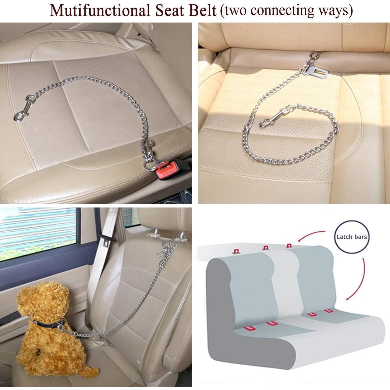 Correa de Seguridad para Perros Mogoko 20.8" Acero Inoxidable