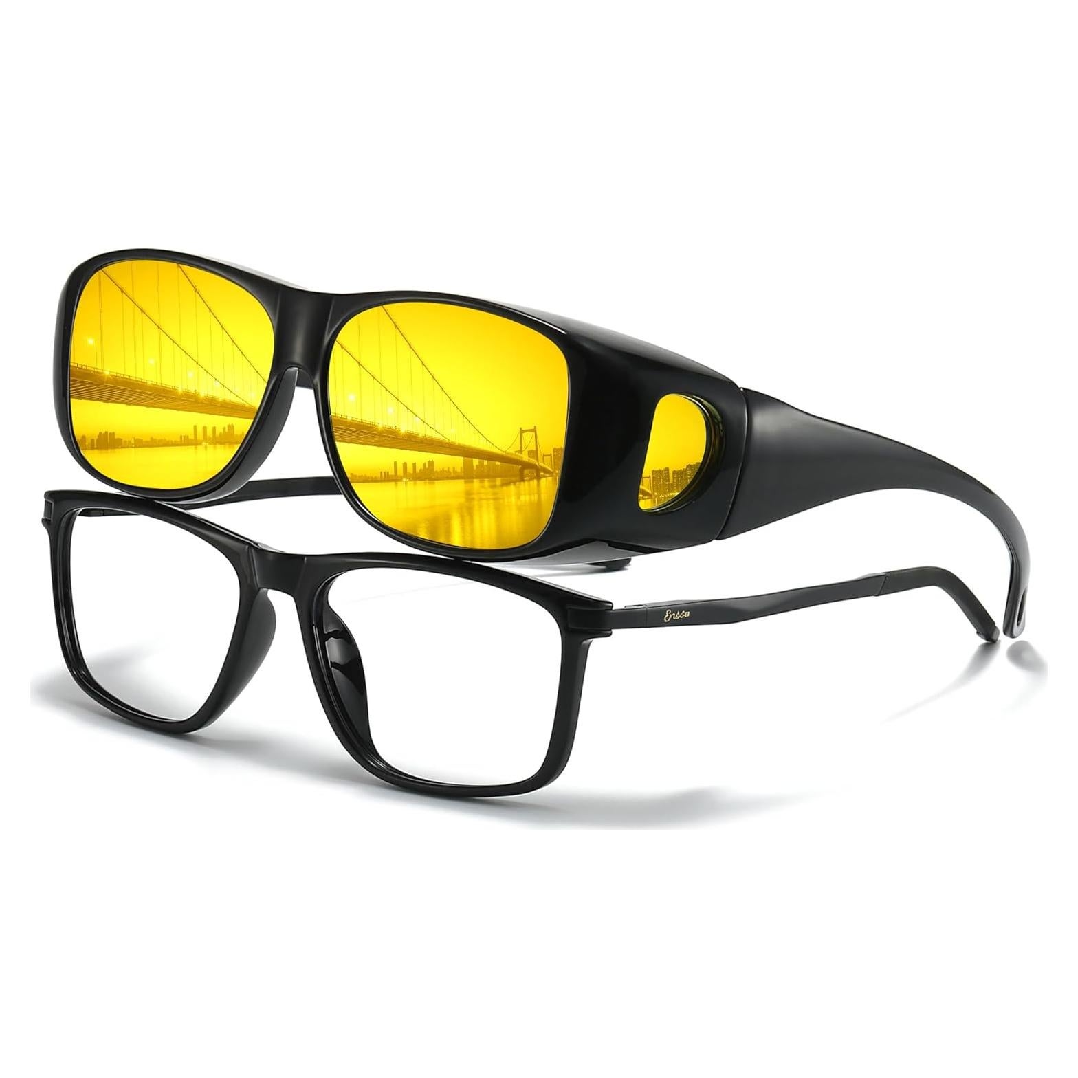 Gafas de Visión Nocturna Polarizadas LVIOE Unisex Amarillo