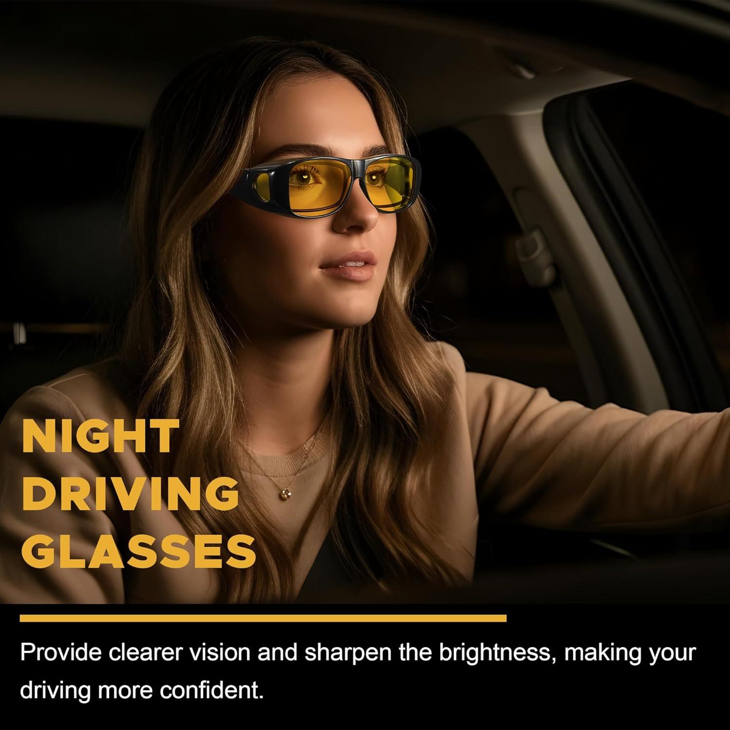 Gafas de Visión Nocturna Polarizadas LVIOE Unisex Amarillo