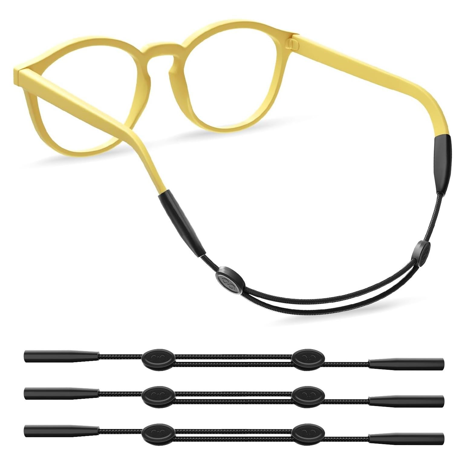 Correa Ajustable para Gafas FOFALY Niños 24.1 cm Negro 3Pcs
