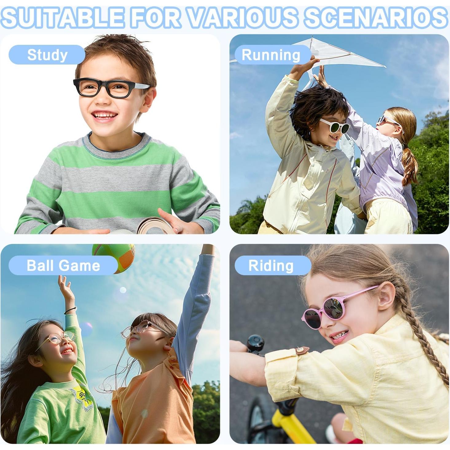 Correa Ajustable para Gafas FOFALY Niños 24.1 cm Negro 3Pcs