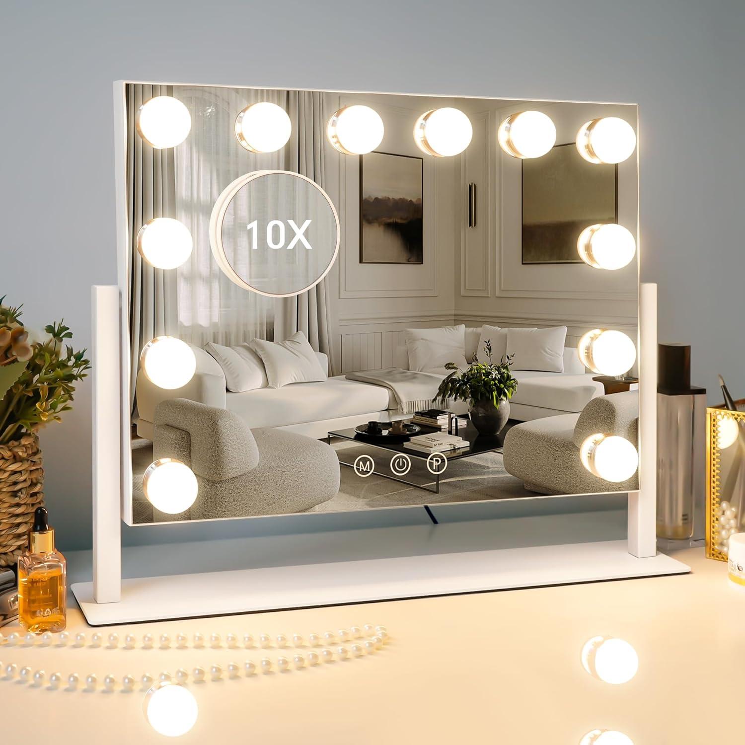 Espejo de Tocador Kottova LED 15.7"x11.8" 3 Colores Ajustables