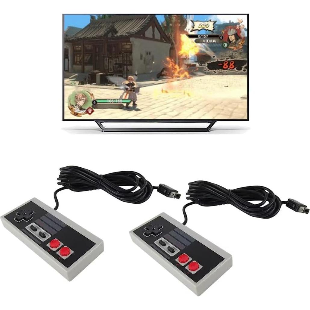 Controlador Con Cable MIFADLE NES Clásico 2 Unidades 3m