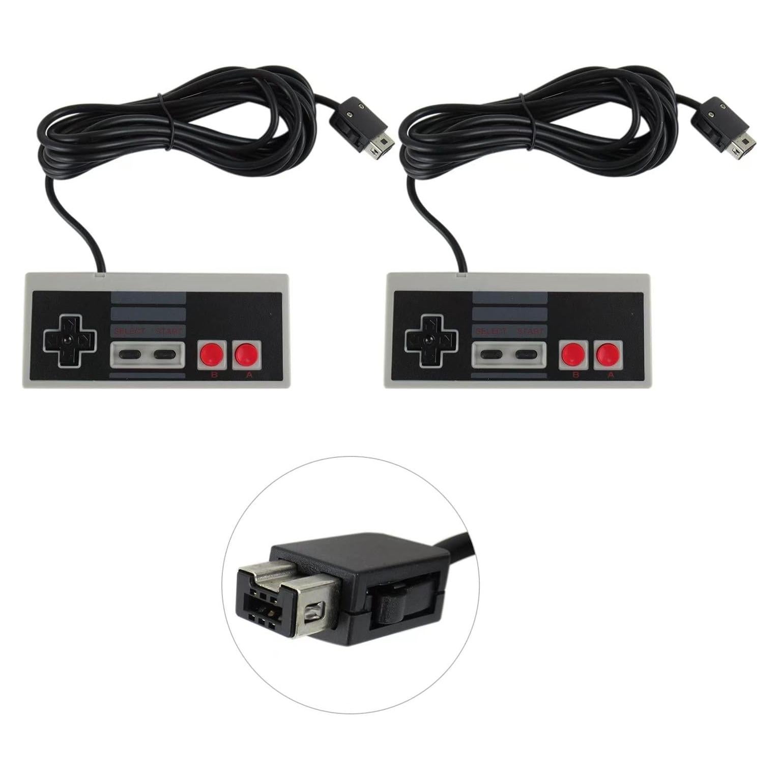 2 Controladores Con Cable MIFADLE para PC y NES Clásico
