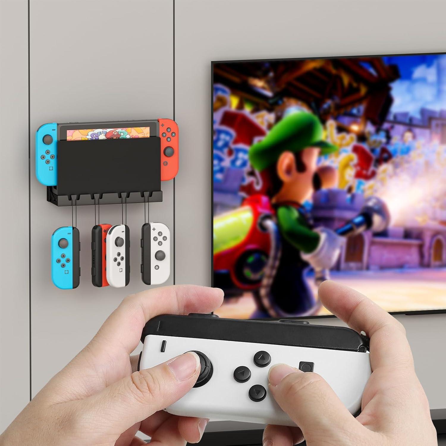 Soporte de Montaje en Pared Riuog para Nintendo Switch y OLED