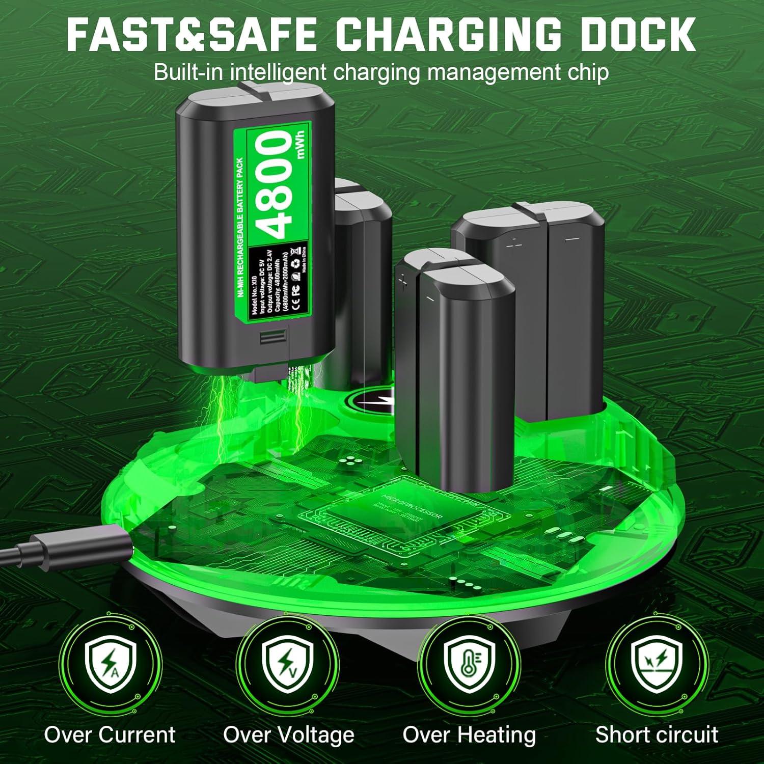 Paquete de Baterías Recargables URXTRAL para Controlador Xbox