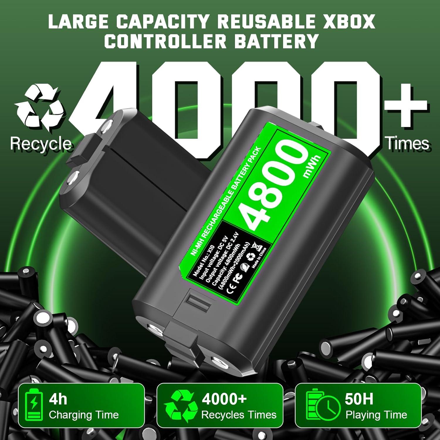 Paquete de Baterías Recargables URXTRAL para Controlador Xbox