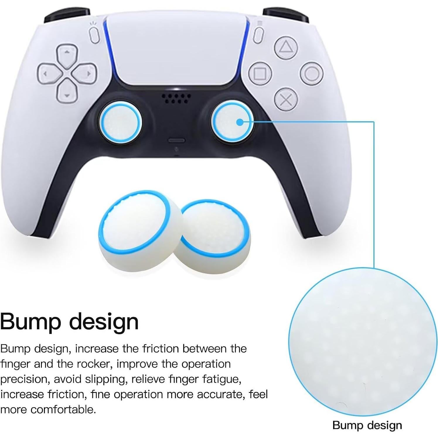 Tapas de Joystick Antideslizantes Icelily 10 Pcs PS4 PS3 Xbox