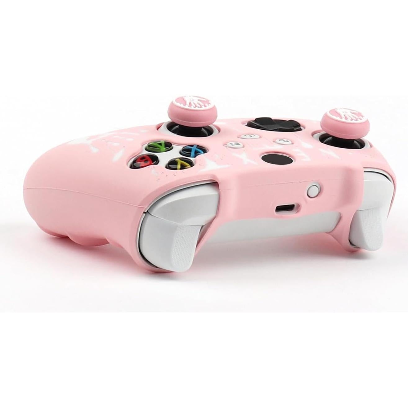 Controlador de huellas dactilares RALAN para Xbox Series con 4 empuñaduras y funda de silicona