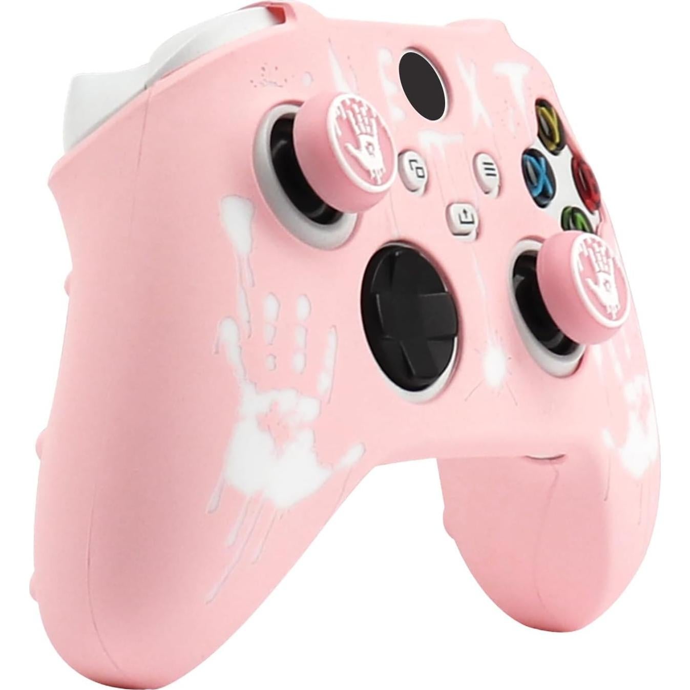 Controlador de huellas dactilares RALAN para Xbox Series con 4 empuñaduras y funda de silicona