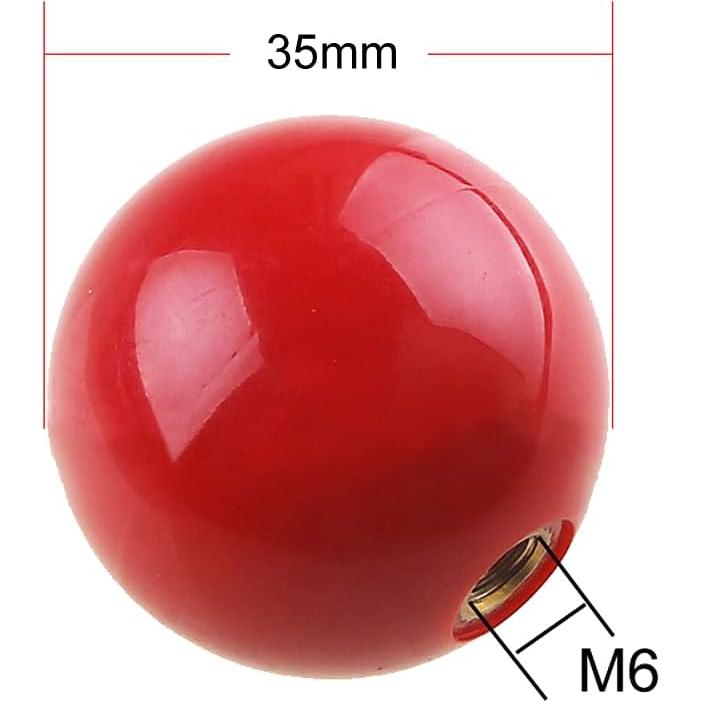 Cabeza de Joystick Redondo Balltop 35mm Rojo lasenersm - 2 Piezas