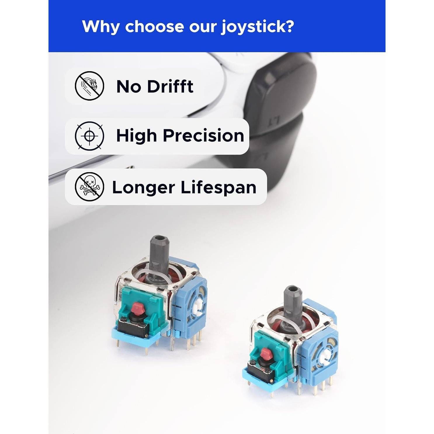 Reemplazo Joystick Benseager para Controlador PS5 - 4 Piezas