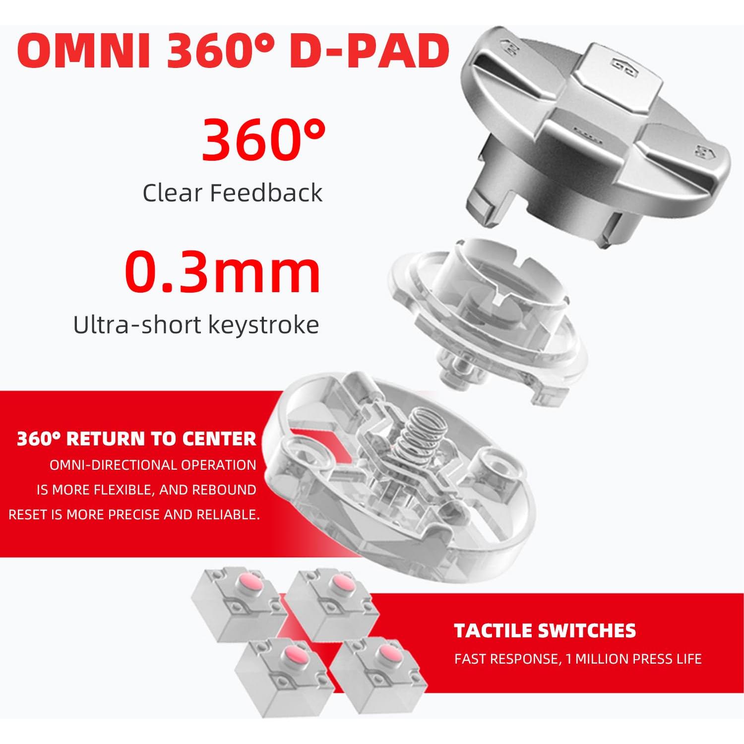 Controlador Inalámbrico BEITONG KP40 con Base de Carga