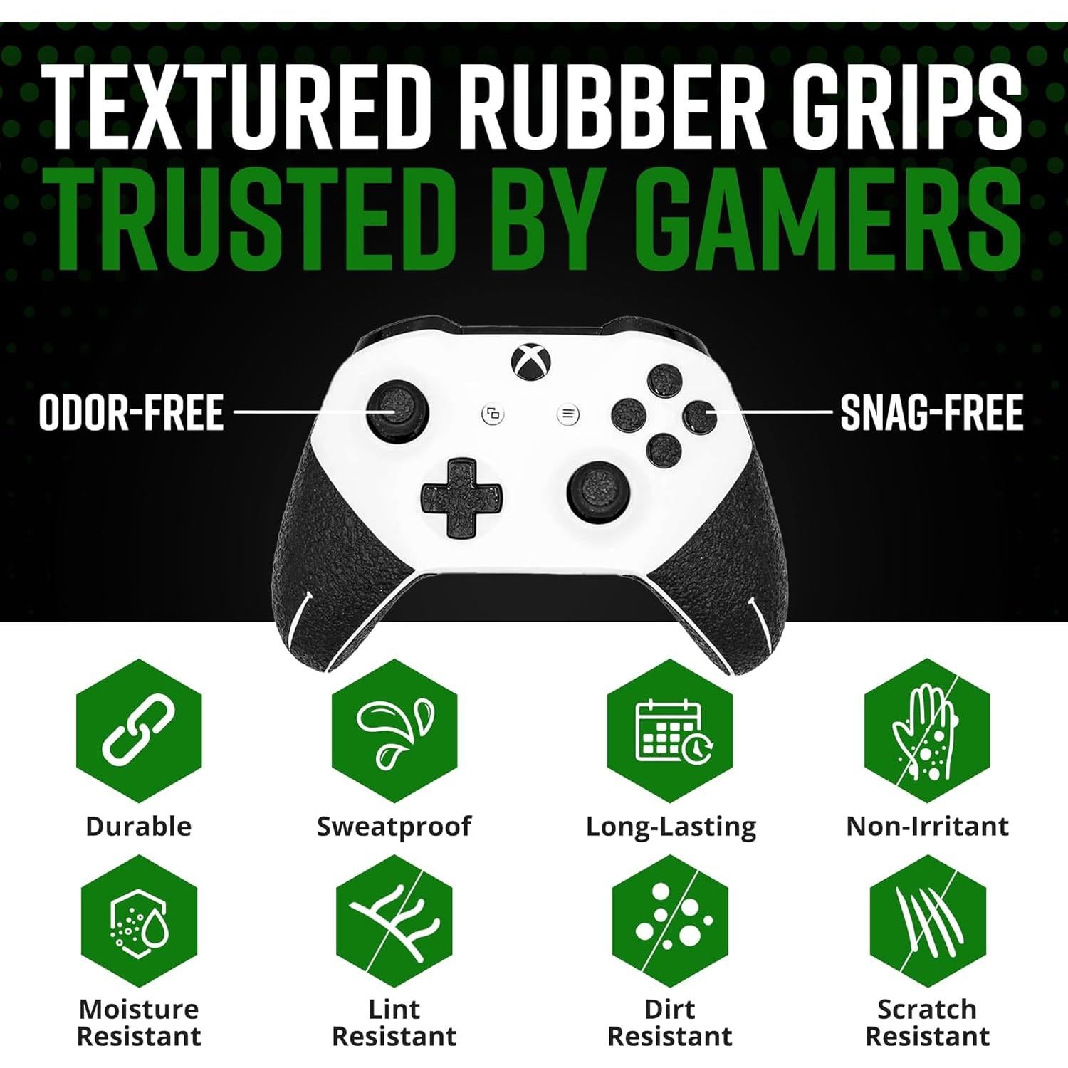 Agarre de Controlador Xbox One Dragon Grips 2 Hojas Negro
