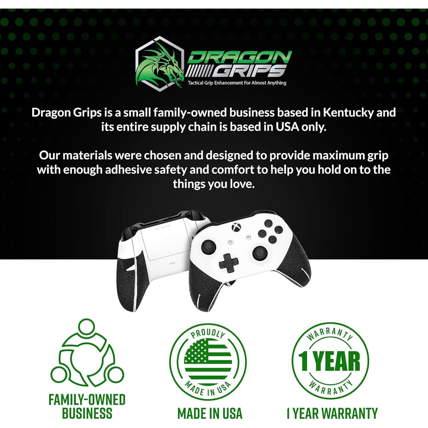 Agarre de Controlador Xbox One Dragon Grips 2 Hojas Negro