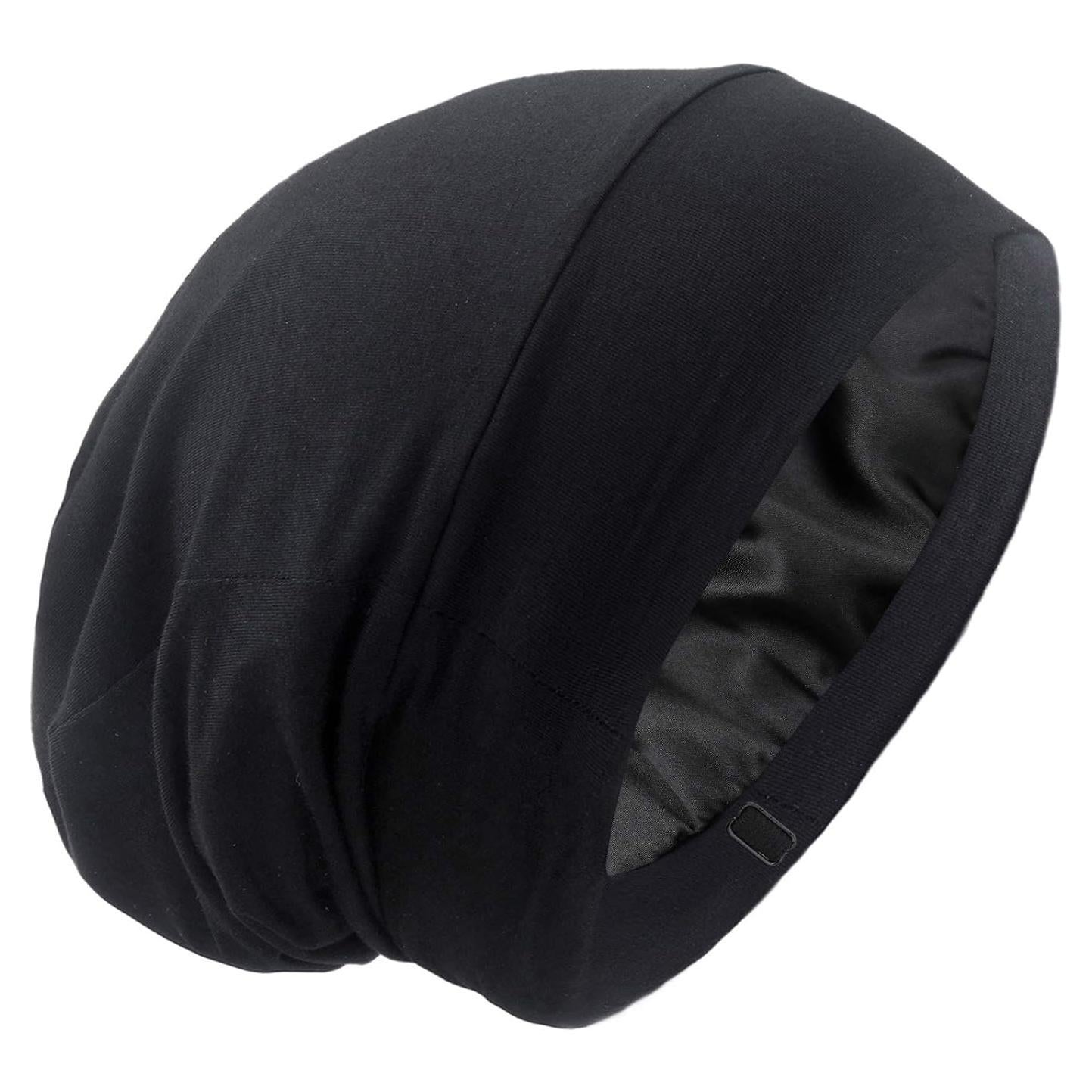 Gorro de Sueño GBS Ajustable de Satén para Cabello Rizado