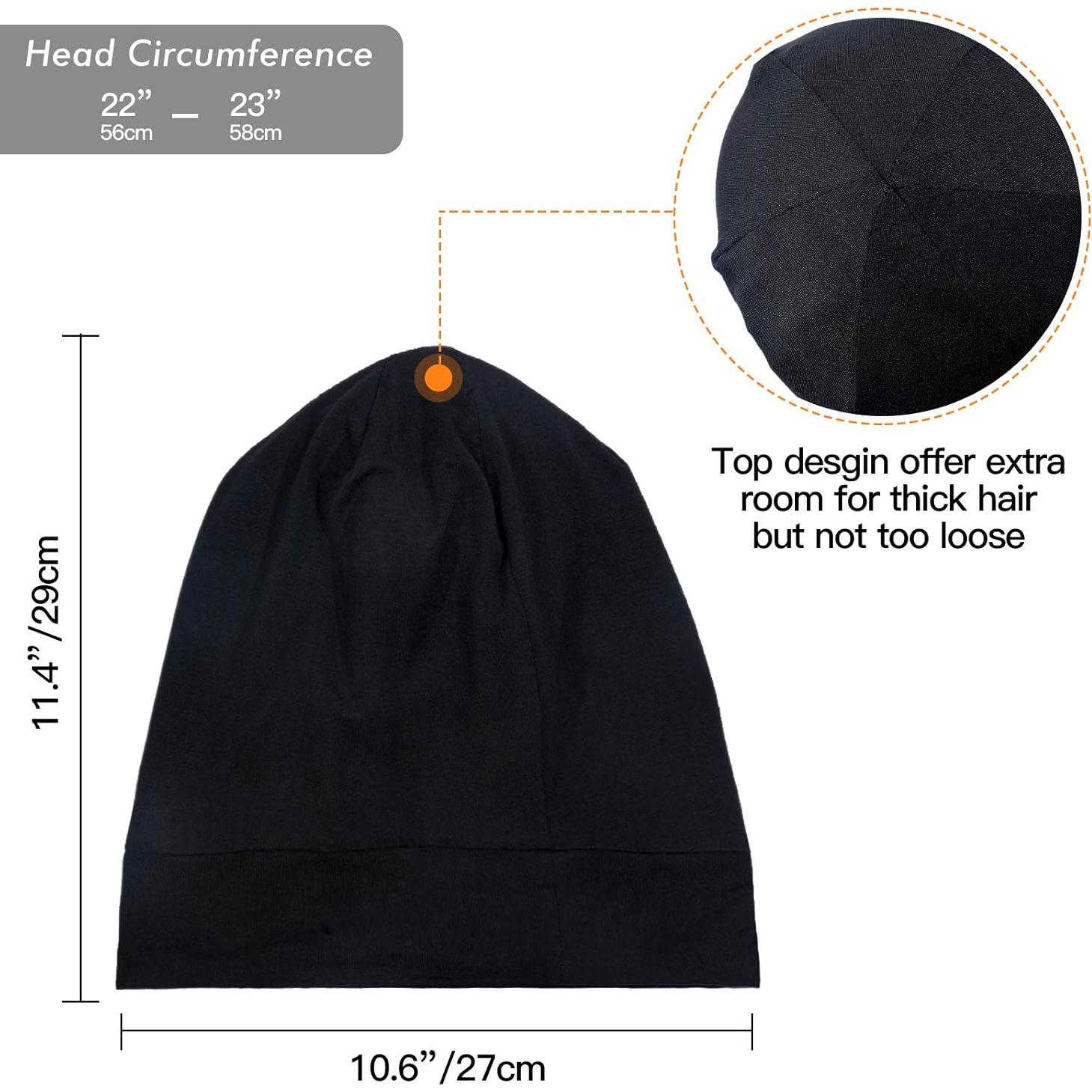Gorro de Sueño GBS Ajustable de Satén para Cabello Rizado