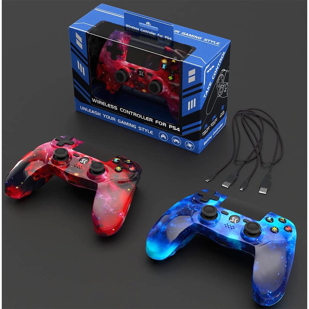 Controlador Inalámbrico Kujian PS4 con Doble Vibración y Sensor 6 Ejes