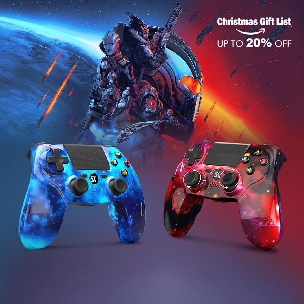 Controlador Inalámbrico Kujian PS4 con Doble Vibración y Sensor 6 Ejes