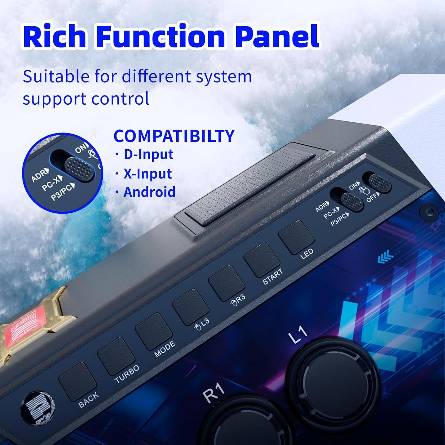 Joystick Arcade Qanba Q3 Obsidian Silent para PC y Android