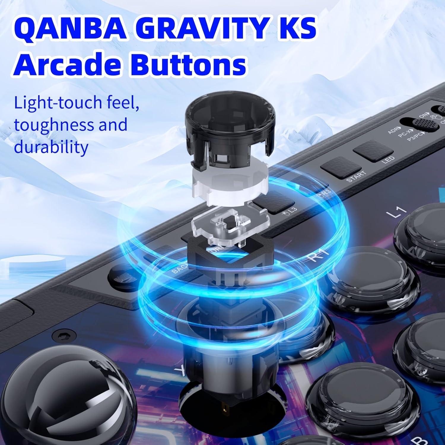 Joystick Arcade Qanba Q3 Obsidian Silent para PC y Android