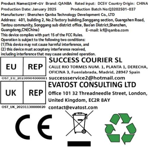 Joystick Arcade Qanba Q3 Obsidian Silent para PC y Android